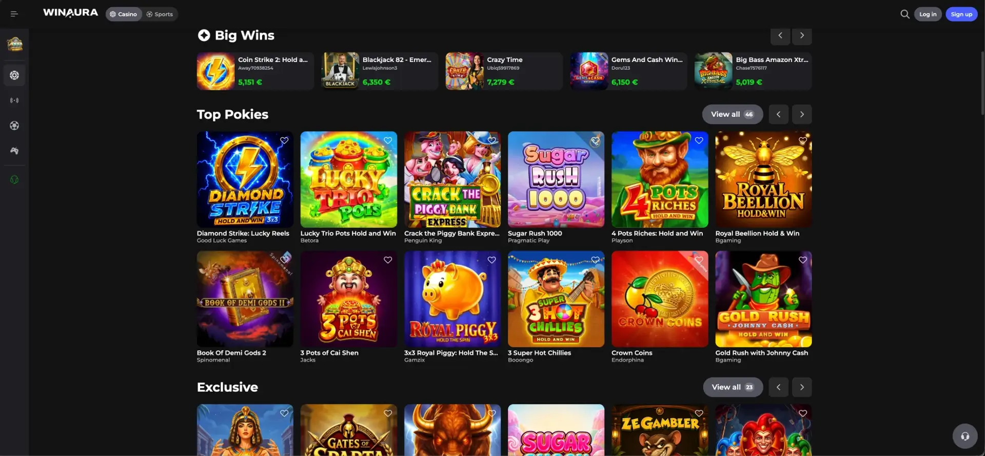 Winaura casino at a glance